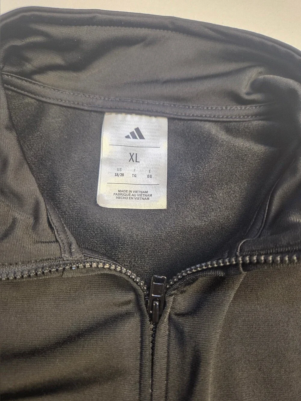 Adidas Kids Black Track Jacket & Pants Set - Black with Metallic Accents